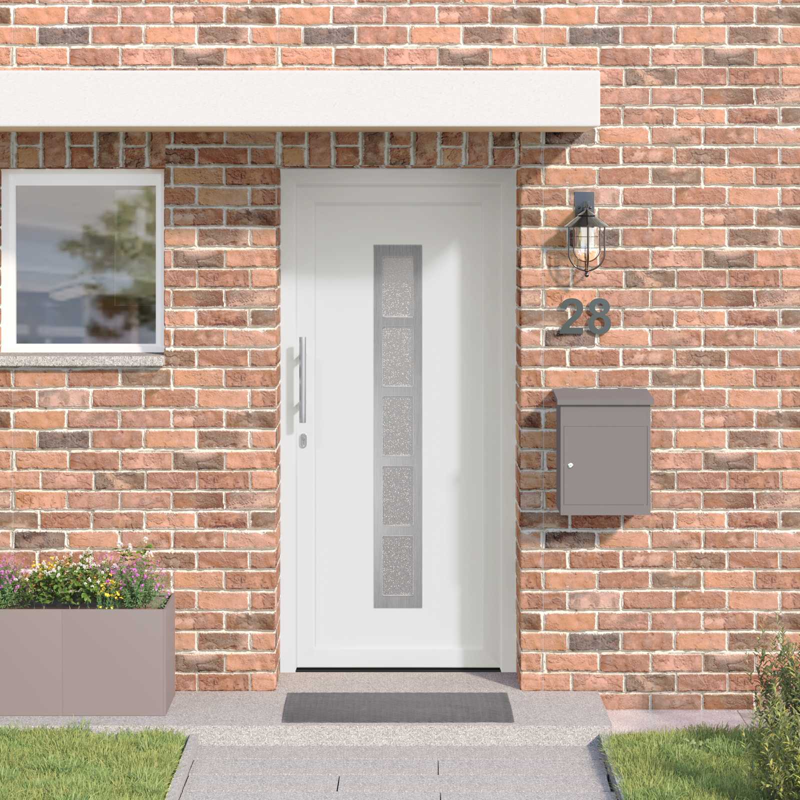 Voordeur Wit 88 x 200 cm PVC is nu te koop bij PeponiXL, paradijselijk wonen!