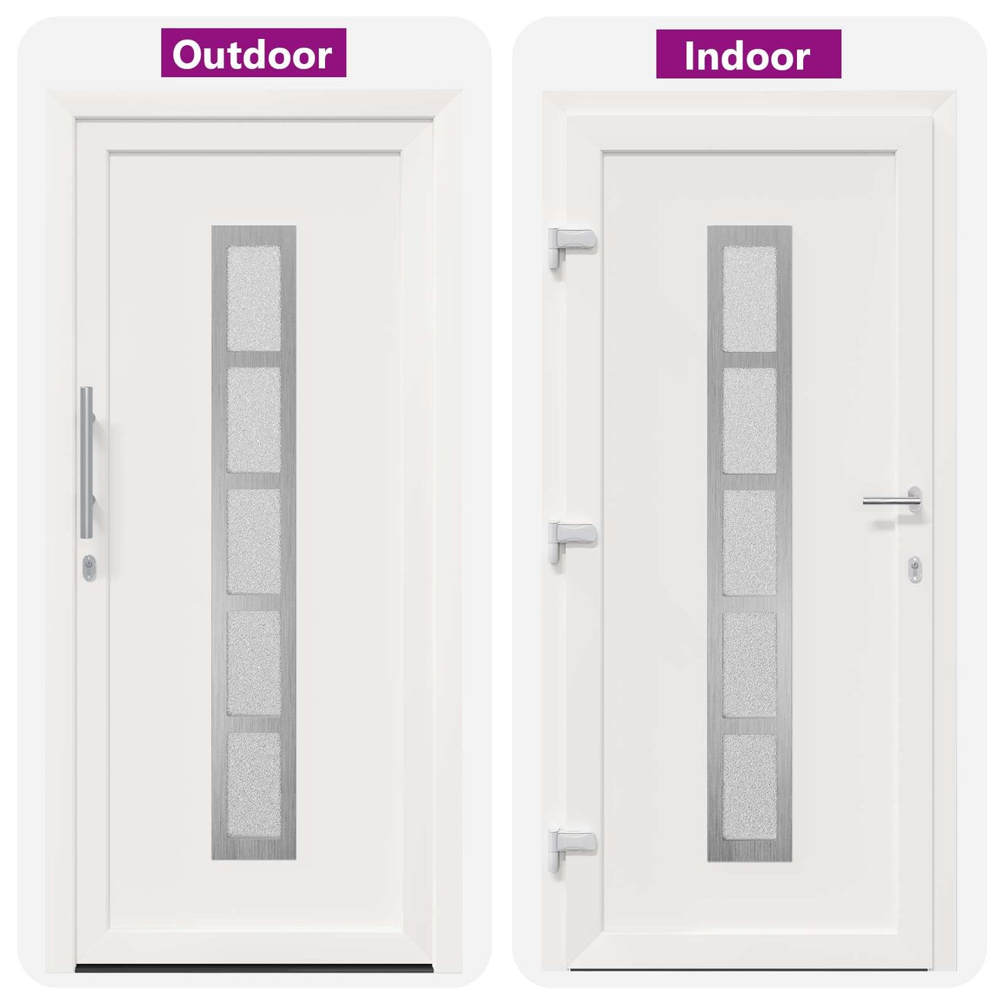 Voordeur Wit 88 x 200 cm PVC is nu te koop bij PeponiXL, paradijselijk wonen!