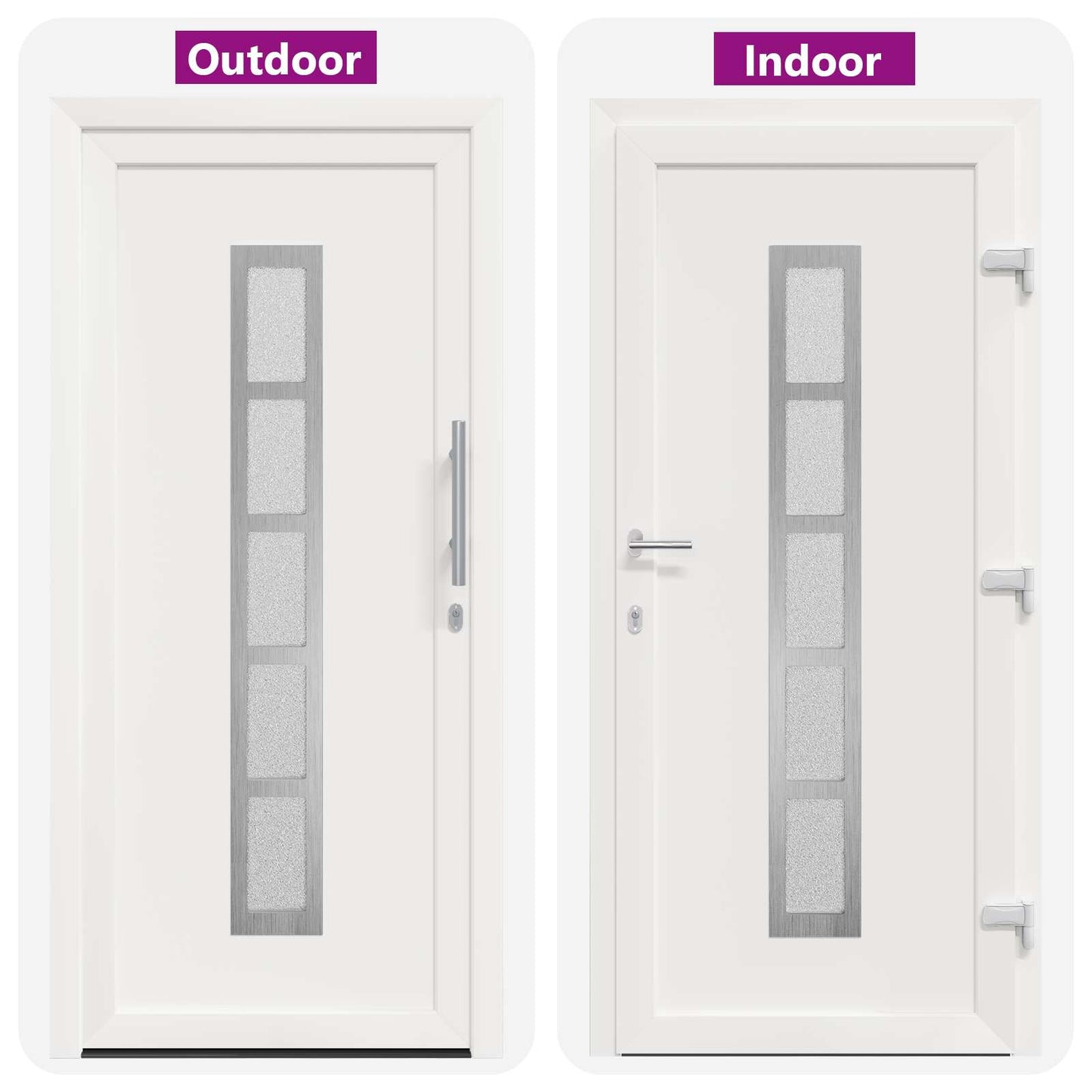 Voordeur Wit 88 x 200 cm PVC is nu te koop bij PeponiXL, paradijselijk wonen!