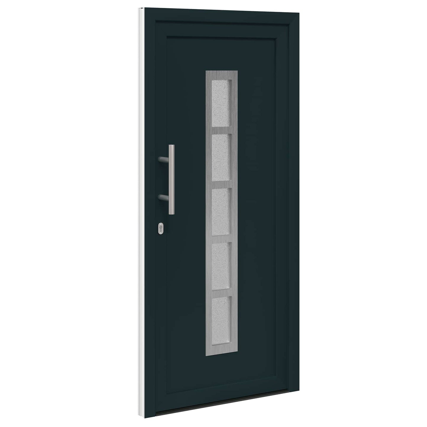 Voordeur Antracietkleurig 98 x 208 cm PVC is nu te koop bij PeponiXL, paradijselijk wonen!