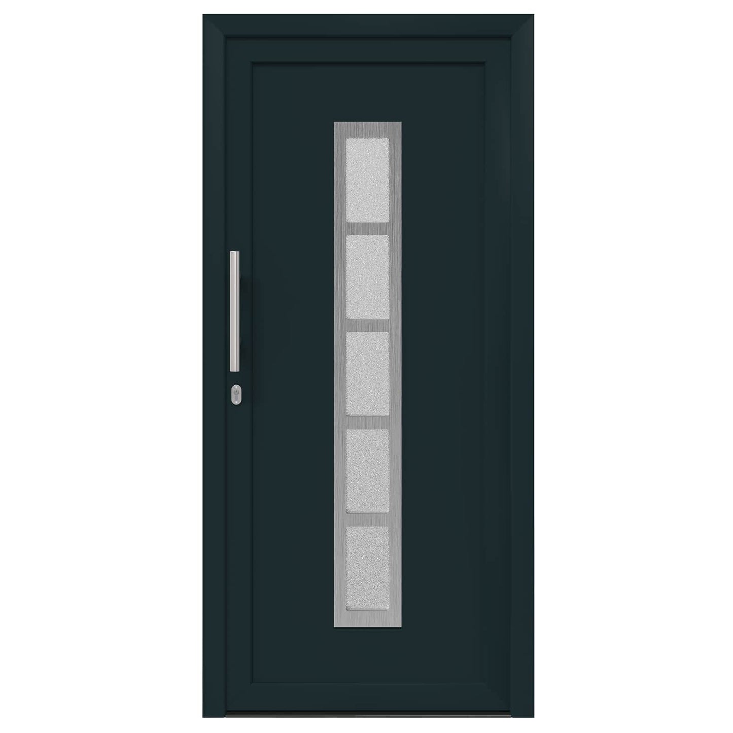 Voordeur Antracietkleurig 98 x 208 cm PVC is nu te koop bij PeponiXL, paradijselijk wonen!