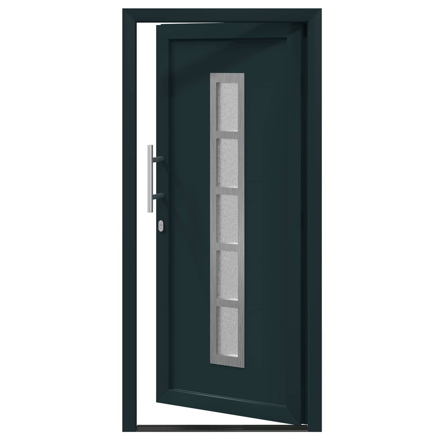 Voordeur Antracietkleurig 108 x 208 cm PVC is nu te koop bij PeponiXL, paradijselijk wonen!