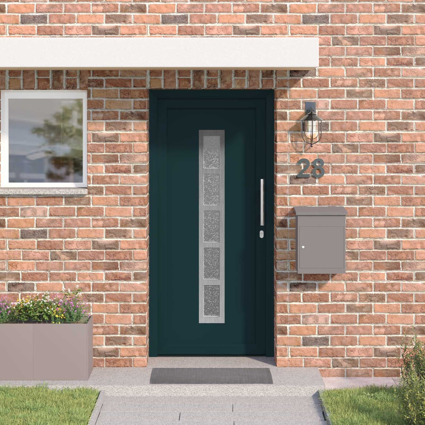 Voordeur Antracietkleurig 98 x 208 cm PVC is nu te koop bij PeponiXL, paradijselijk wonen!