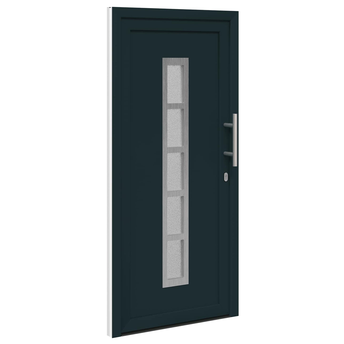 Voordeur Antracietkleurig 98 x 208 cm PVC is nu te koop bij PeponiXL, paradijselijk wonen!