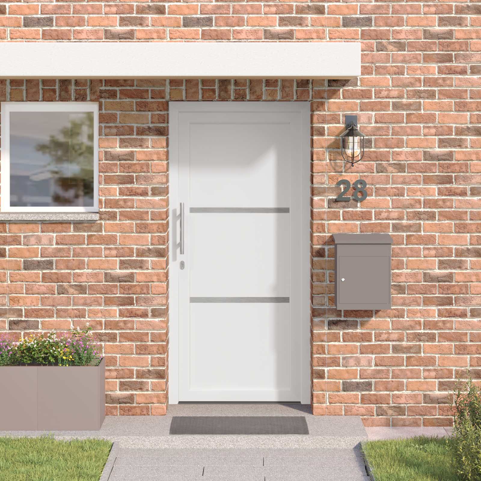Voordeur Wit 98 x 200 cm PVC is nu te koop bij PeponiXL, paradijselijk wonen!
