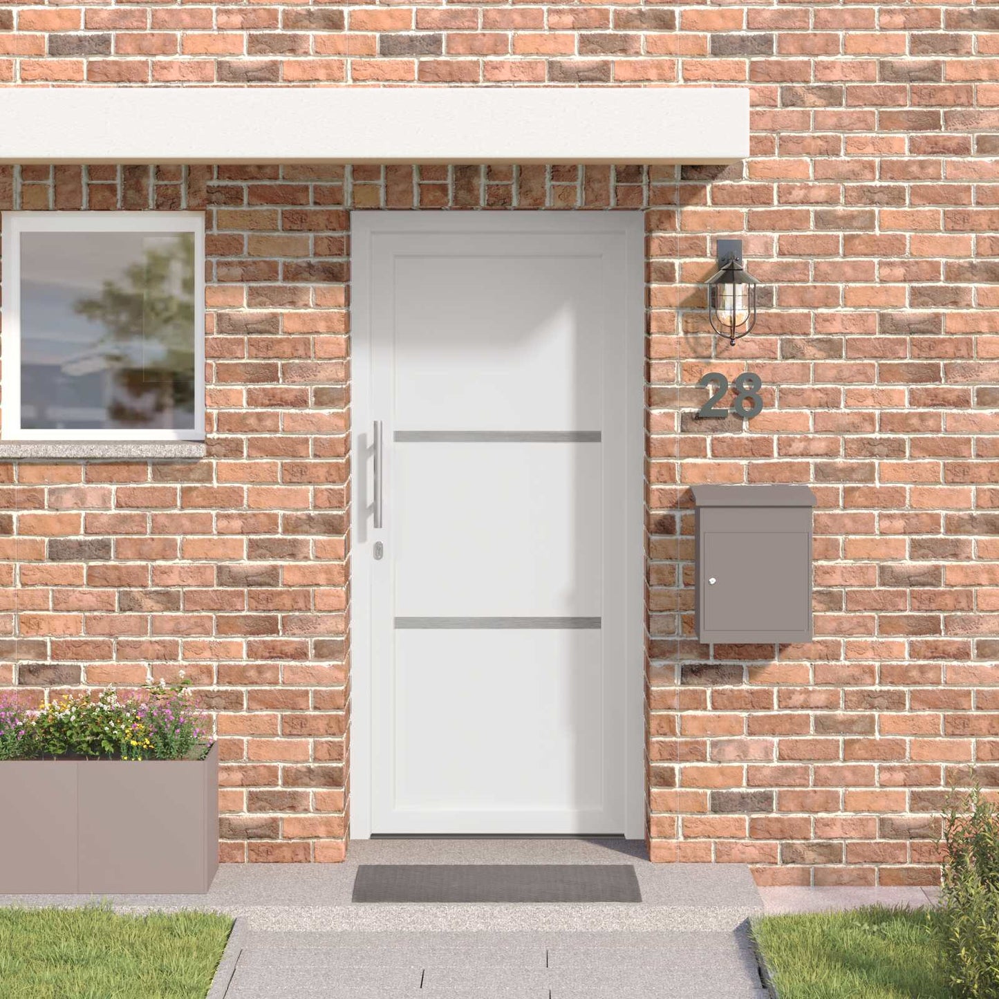 Voordeur Wit 98 x 208 cm PVC is nu te koop bij PeponiXL, paradijselijk wonen!
