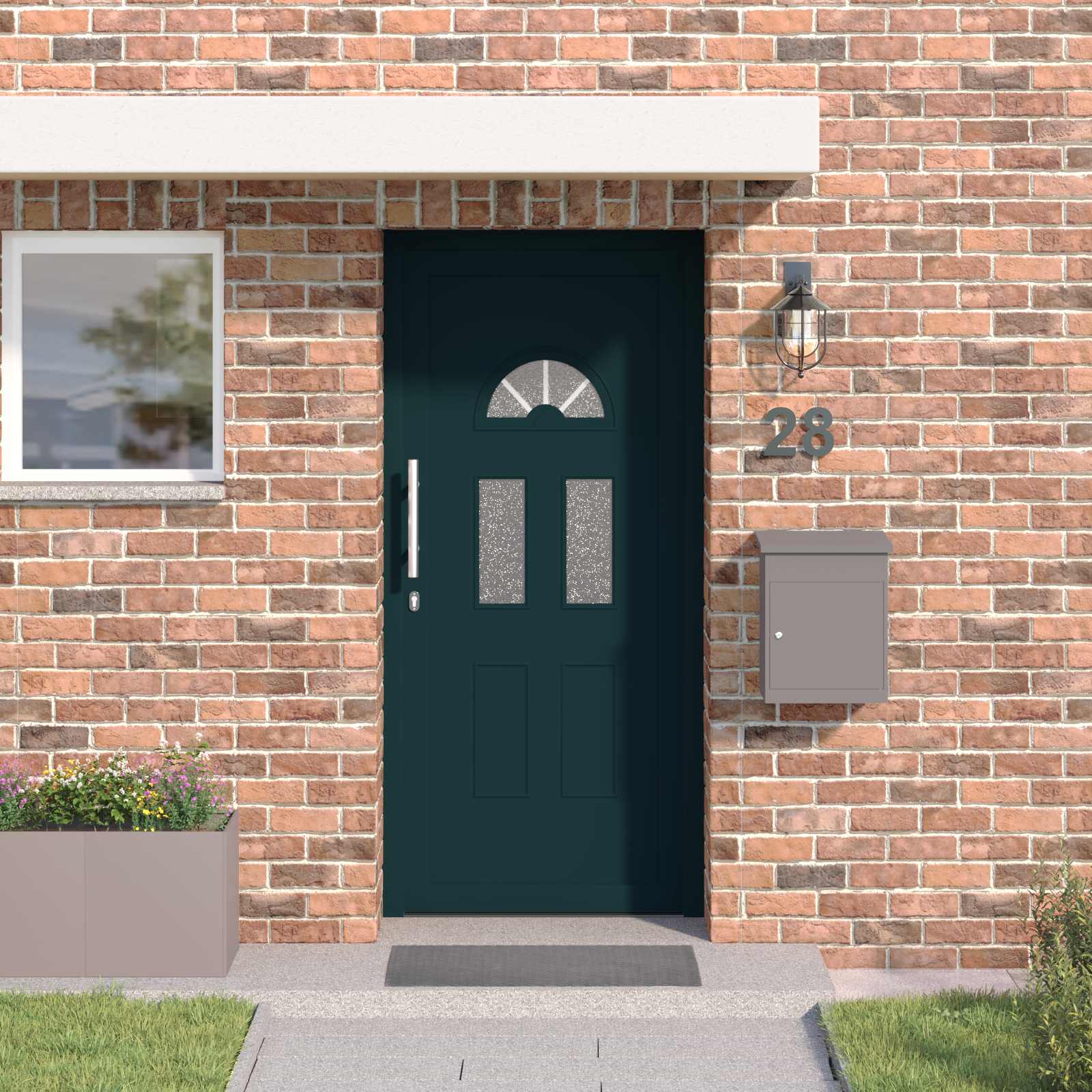 Voordeur Antracietkleurig 98 x 198 cm PVC is nu te koop bij PeponiXL, paradijselijk wonen!
