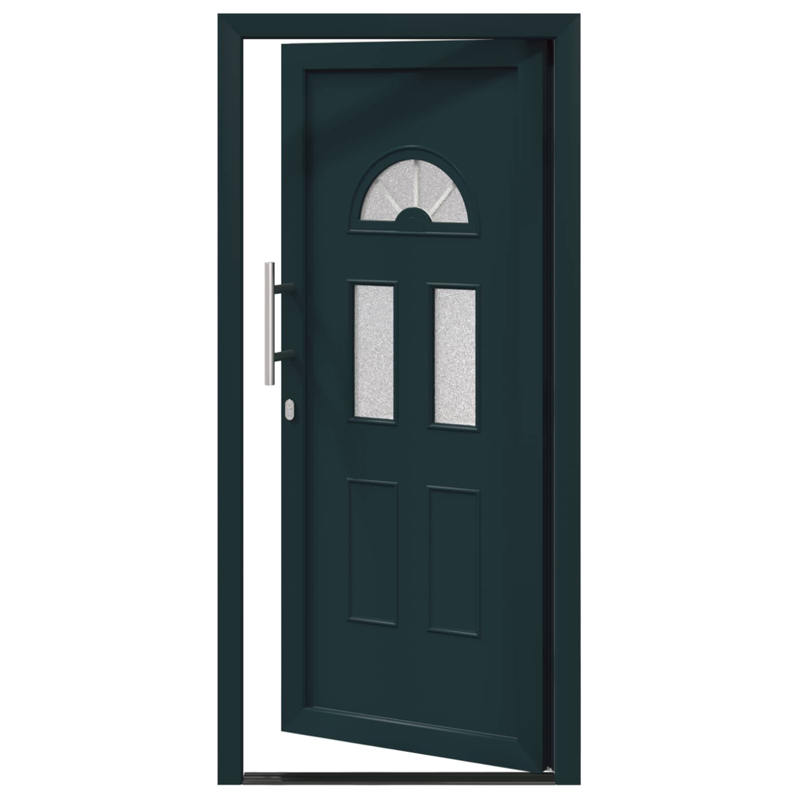 Voordeur Antracietkleurig 98 x 208 cm PVC is nu te koop bij PeponiXL, paradijselijk wonen!