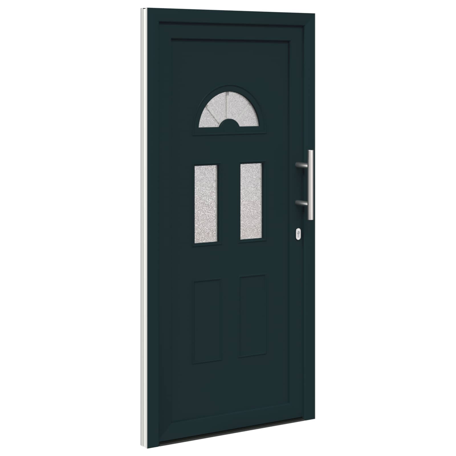 Voordeur Antracietkleurig 110 x 210 cm PVC is nu te koop bij PeponiXL, paradijselijk wonen!