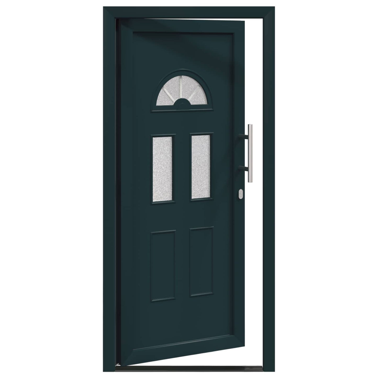 Voordeur Antracietkleurig 110 x 210 cm PVC is nu te koop bij PeponiXL, paradijselijk wonen!