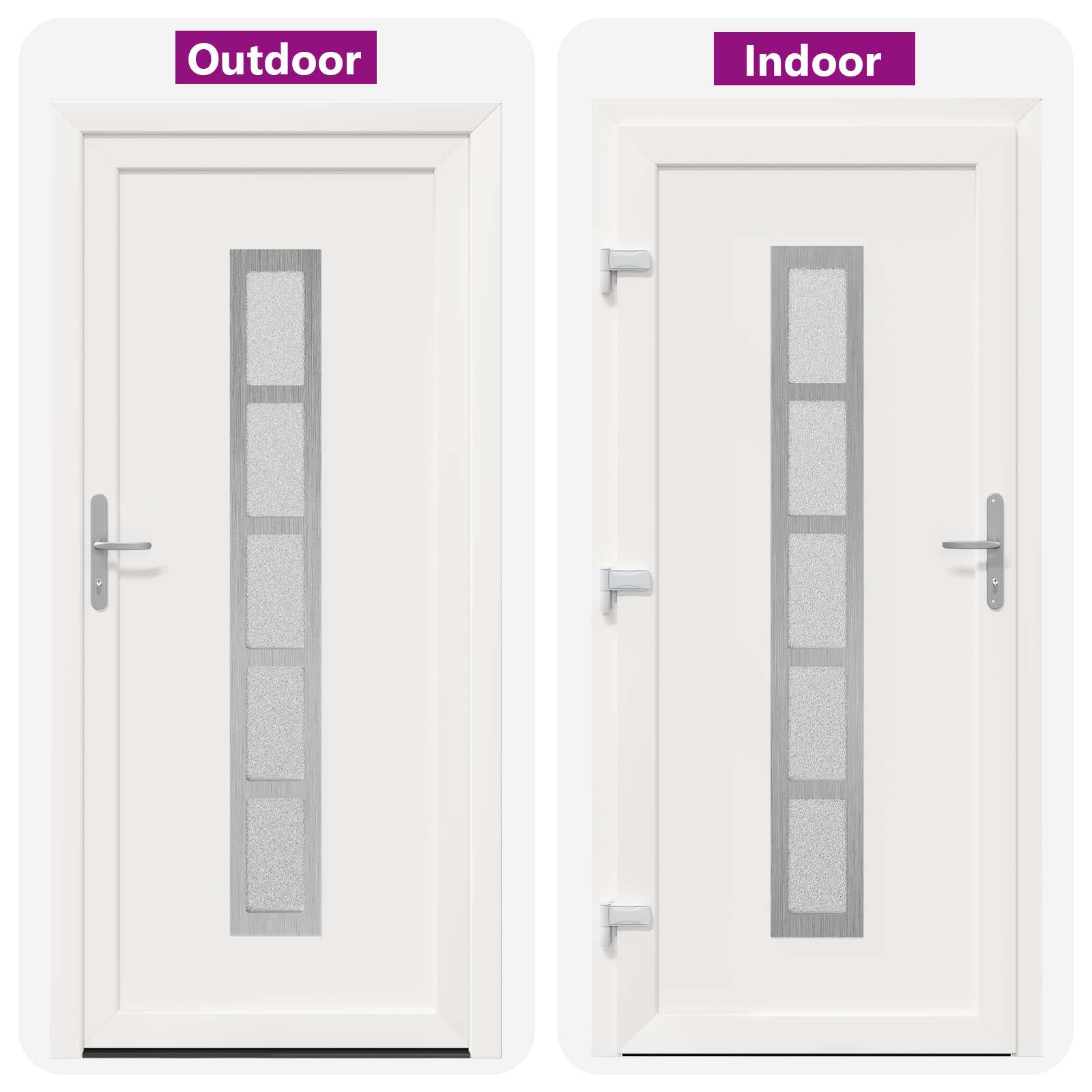Voordeur Wit 88 x 200 cm PVC is nu te koop bij PeponiXL, paradijselijk wonen!