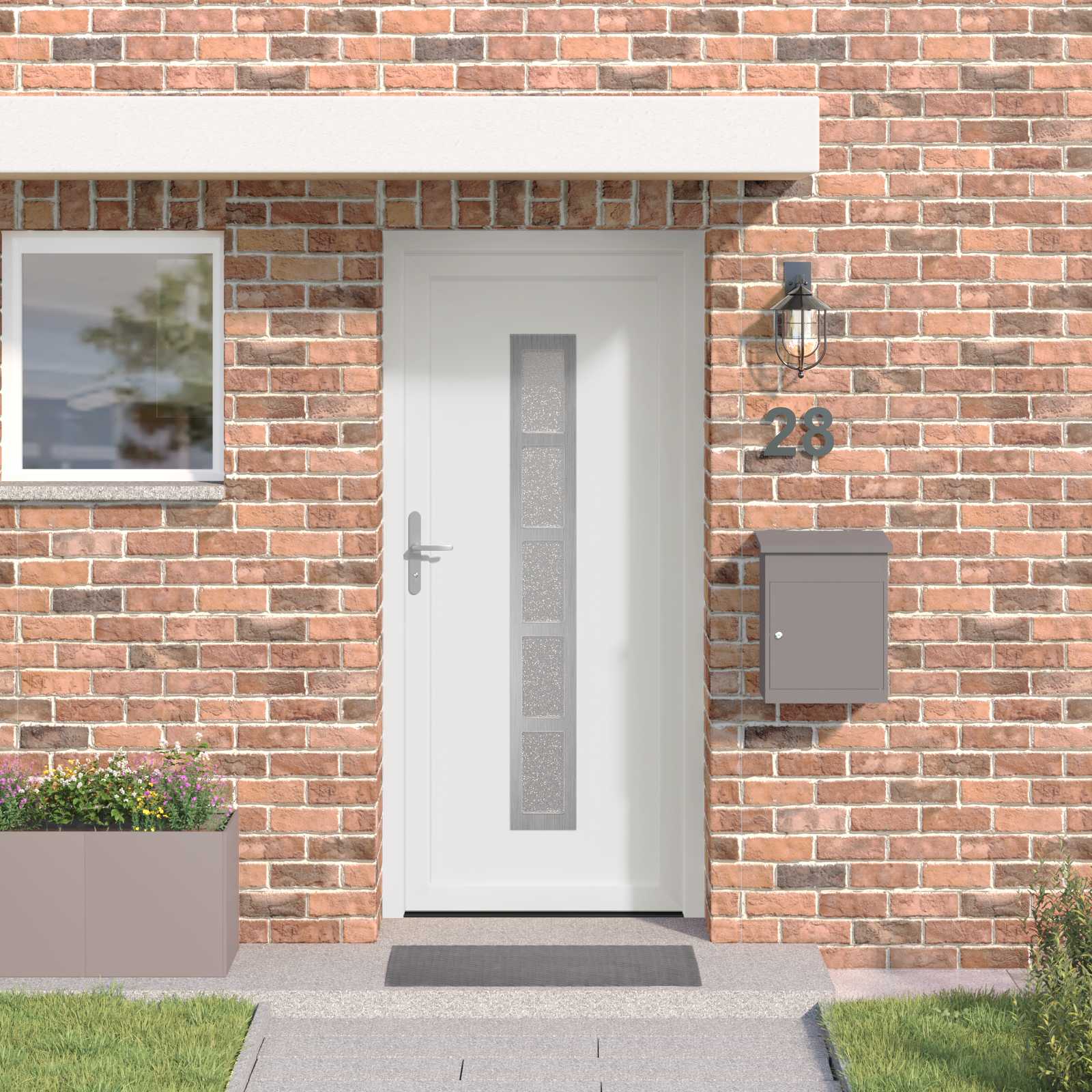 Voordeur Wit 98 x 208 cm PVC is nu te koop bij PeponiXL, paradijselijk wonen!