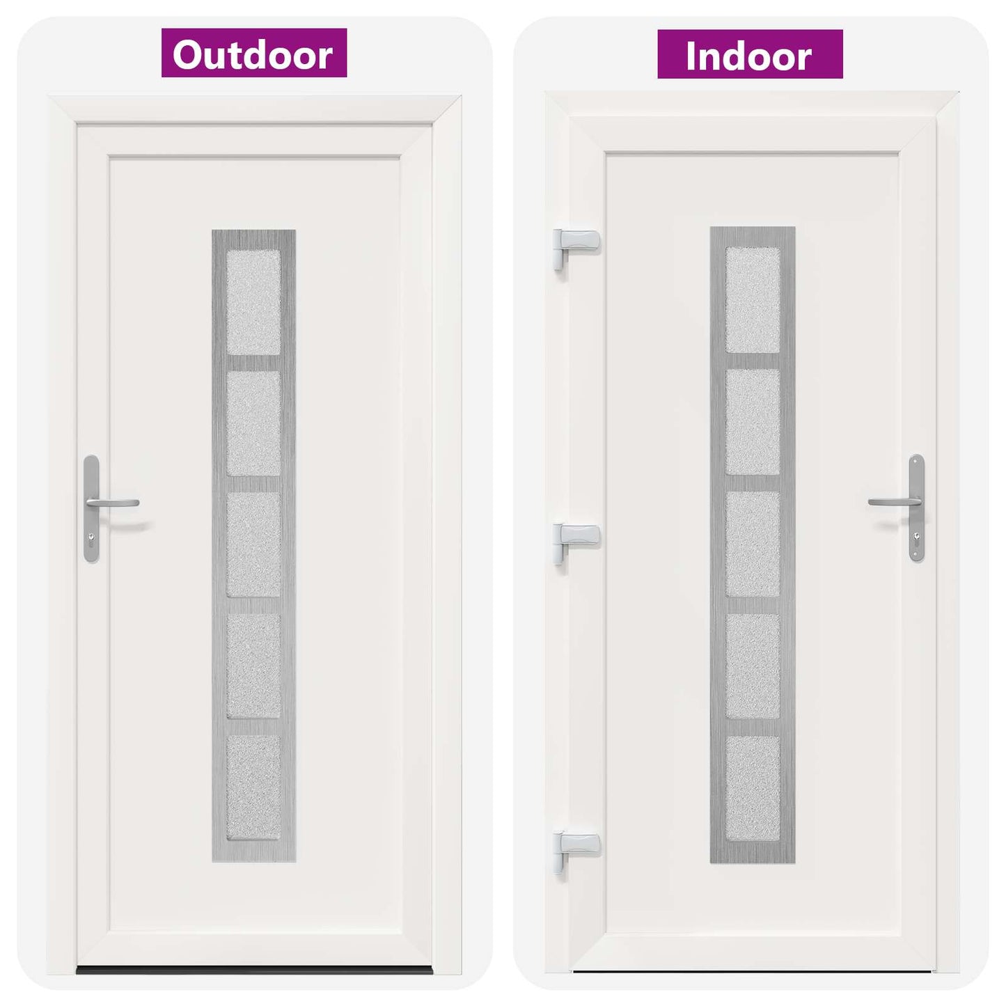 Voordeur Wit 98 x 208 cm PVC is nu te koop bij PeponiXL, paradijselijk wonen!
