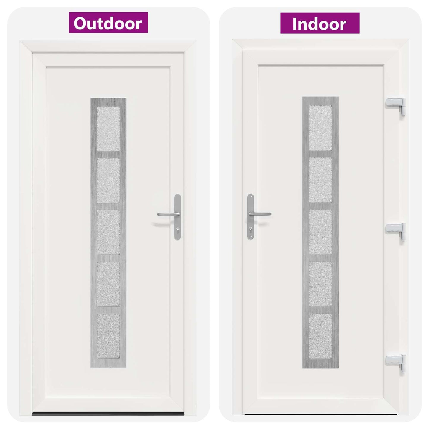 Voordeur Wit 98 x 200 cm PVC is nu te koop bij PeponiXL, paradijselijk wonen!