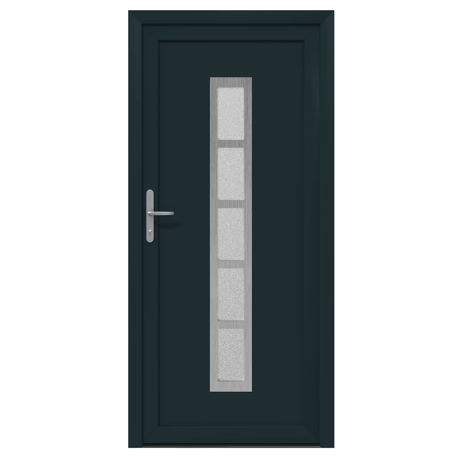 Voordeur Antracietkleurig 108 x 208 cm PVC is nu te koop bij PeponiXL, paradijselijk wonen!