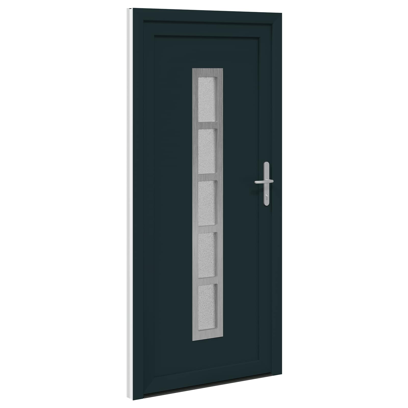 Voordeur Antracietkleurig 108 x 208 cm PVC is nu te koop bij PeponiXL, paradijselijk wonen!