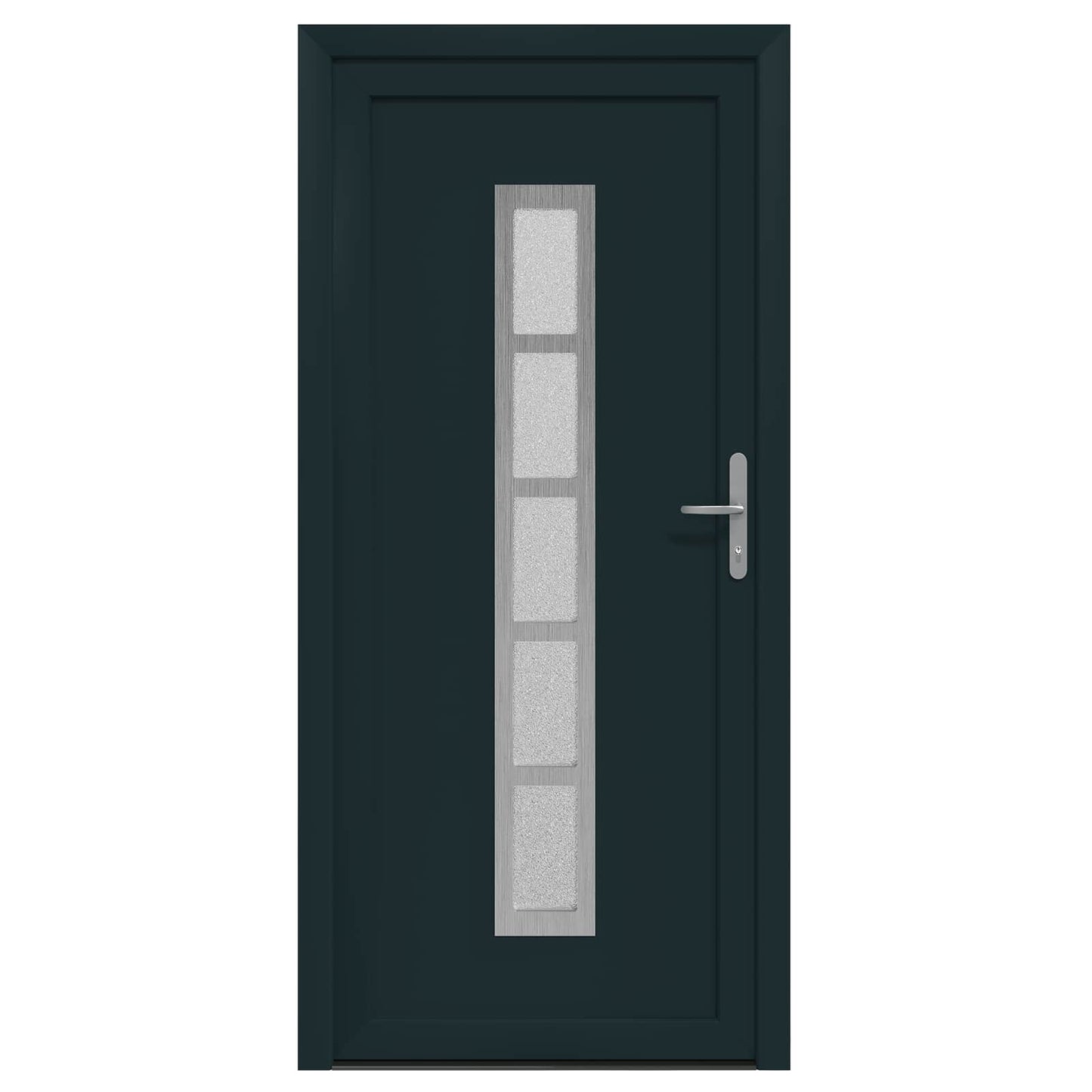 Voordeur Antracietkleurig 108 x 208 cm PVC is nu te koop bij PeponiXL, paradijselijk wonen!