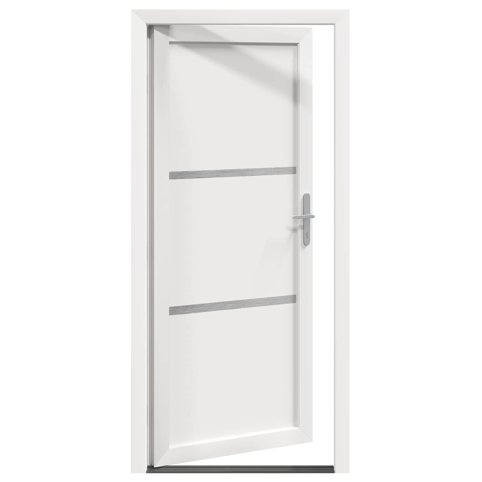 Voordeur Wit 108 x 208 cm PVC is nu te koop bij PeponiXL, paradijselijk wonen!