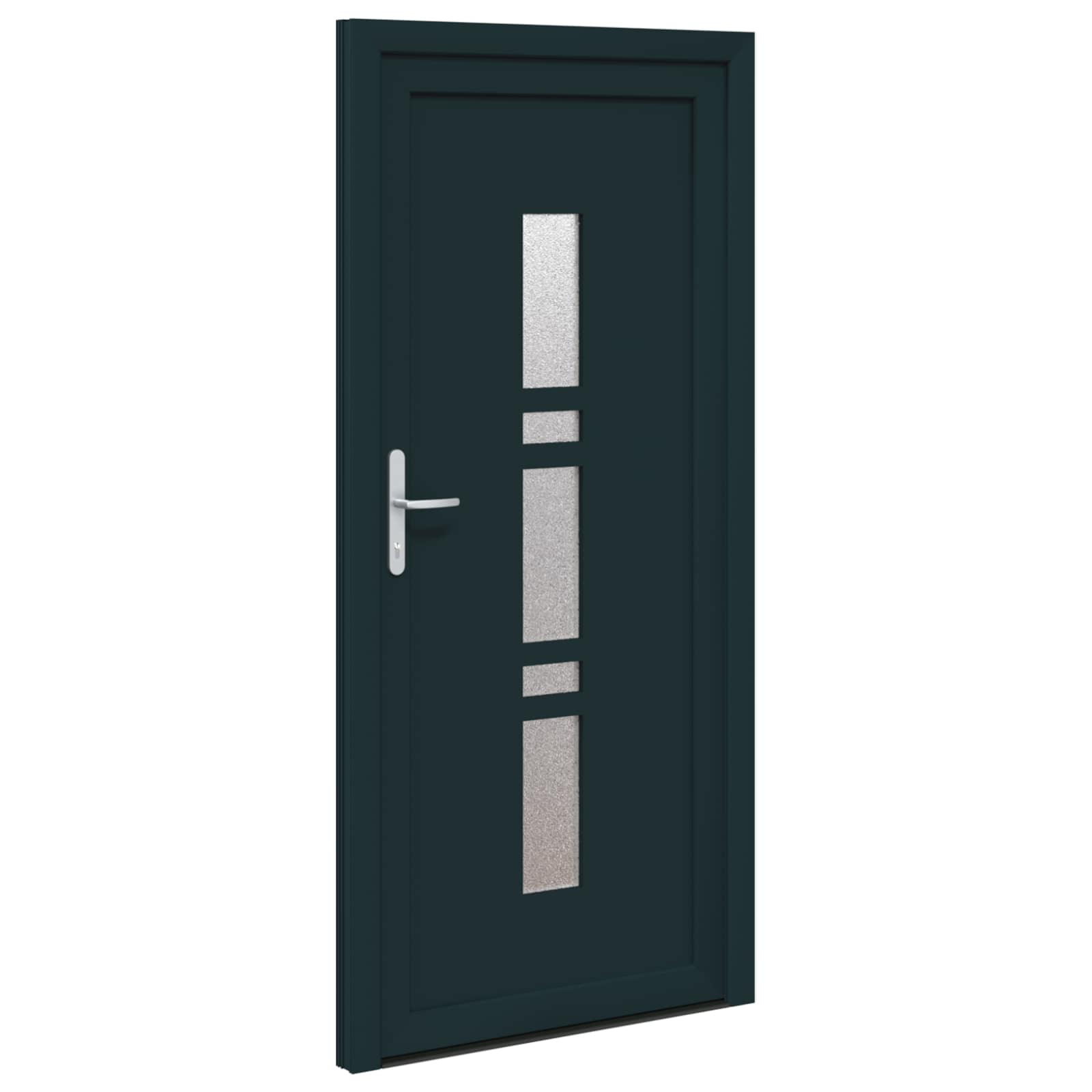 Voordeur Antracietkleurig 98 x 208 cm PVC is nu te koop bij PeponiXL, paradijselijk wonen!