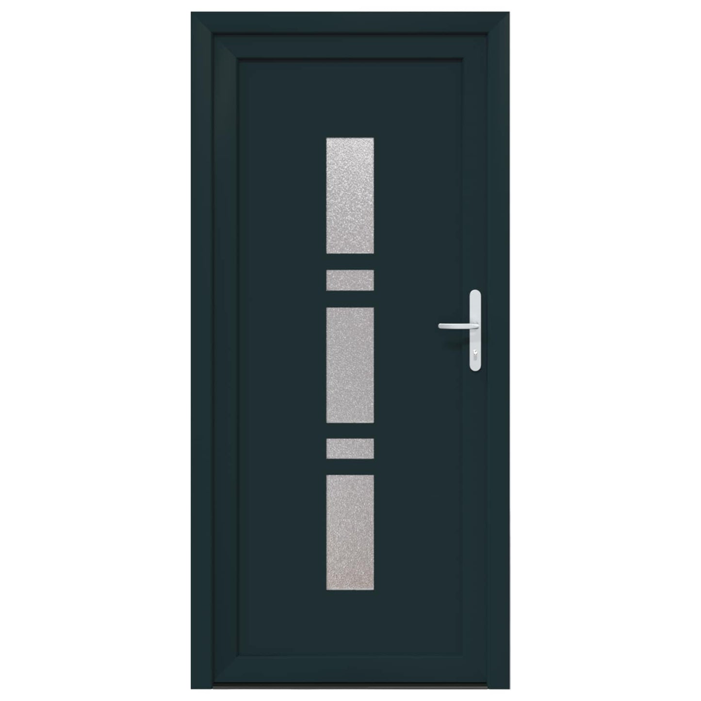 Voordeur Antracietkleurig 108 x 208 cm PVC is nu te koop bij PeponiXL, paradijselijk wonen!
