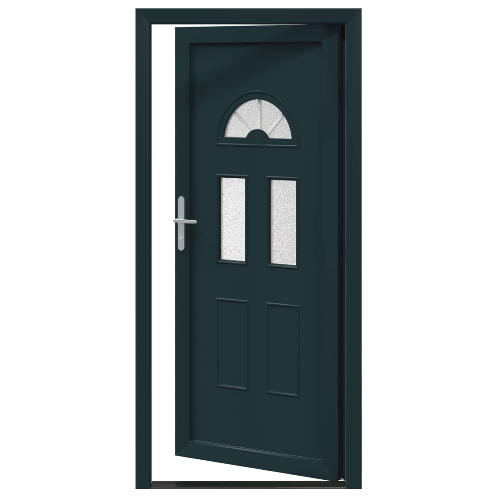 Voordeur Antracietkleurig 98 x 208 cm PVC is nu te koop bij PeponiXL, paradijselijk wonen!