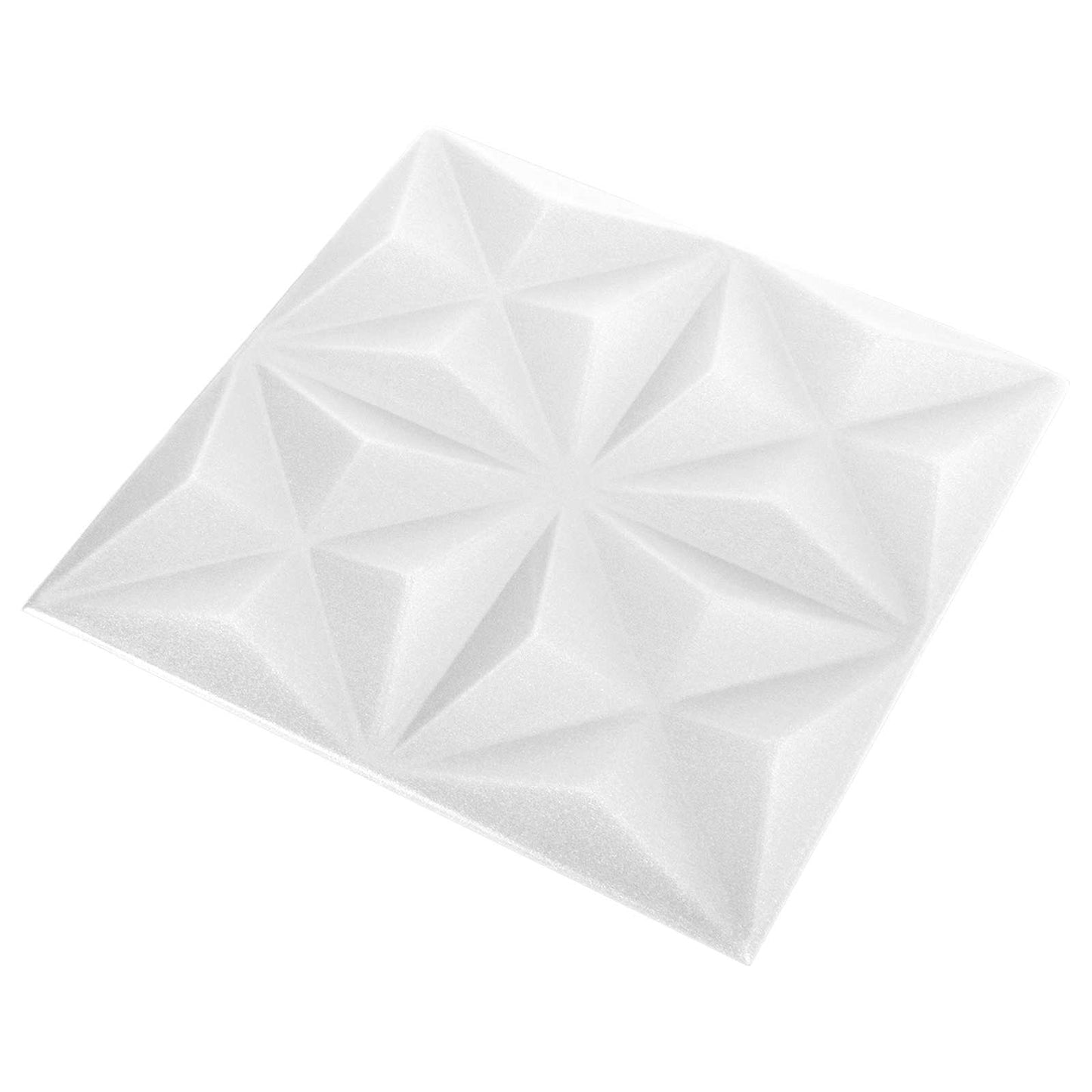 Wandpanelen 48 pcs Origami Wit 50 x 50 cm XPS Schuim is nu te koop bij PeponiXL, paradijselijk wonen!