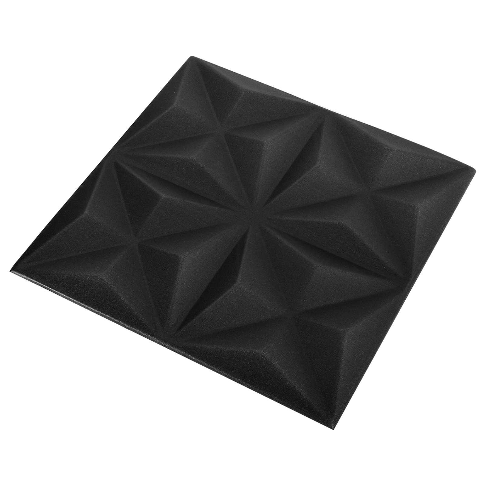 Wandpanelen 48 pcs Origami Zwart 50 x 50 cm XPS Schuim is nu te koop bij PeponiXL, paradijselijk wonen!