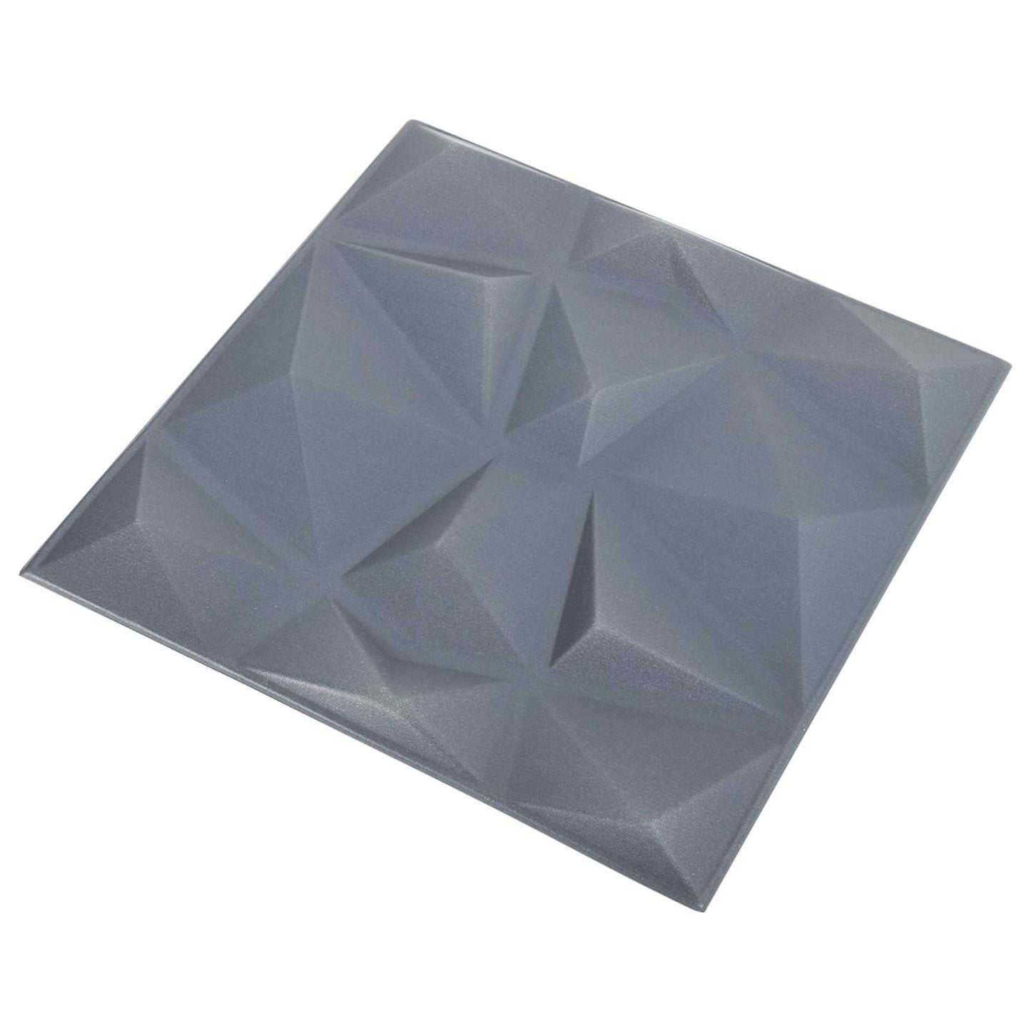 Wandpanelen 12 pcs Origami Grijs 50 x 50 cm XPS Schuim is nu te koop bij PeponiXL, paradijselijk wonen!