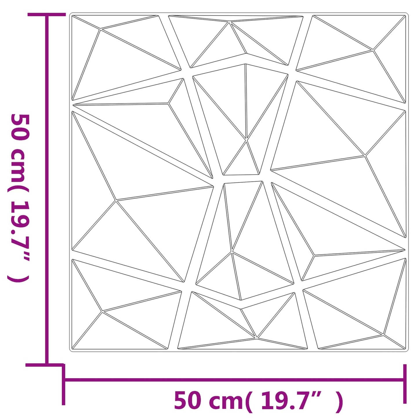Wandpanelen 24 pcs Betongrijs 50 x 50 cm XPS Schuim is nu te koop bij PeponiXL, paradijselijk wonen!