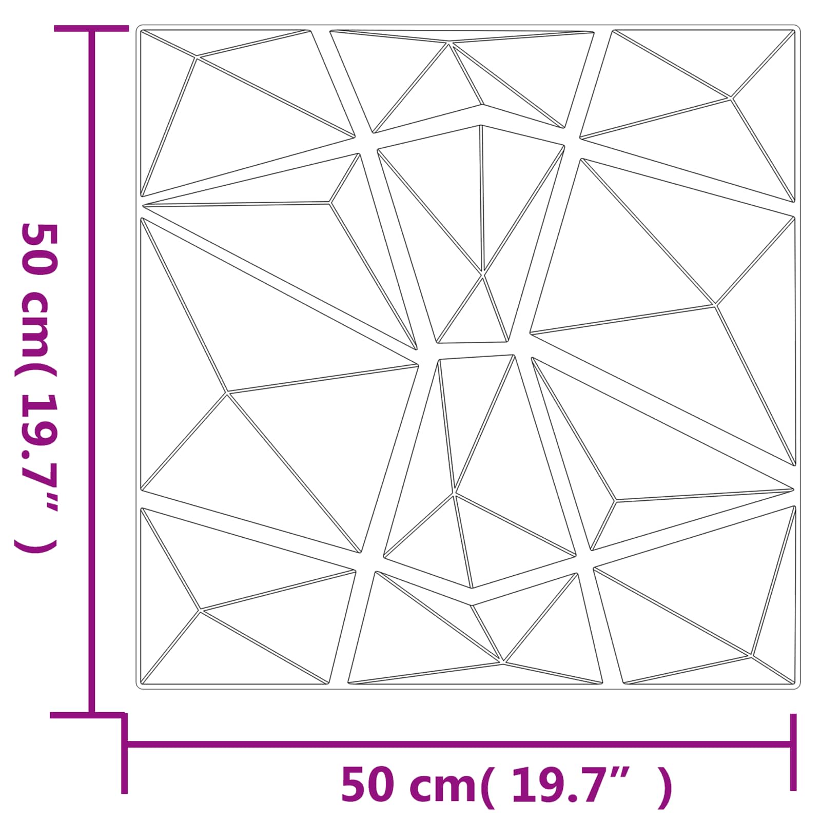 Wandpanelen 48 pcs Betongrijs 50 x 50 cm XPS Schuim is nu te koop bij PeponiXL, paradijselijk wonen!