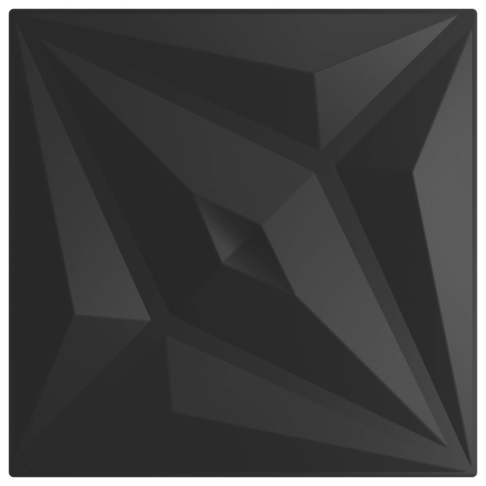 Wandpanelen Ster 24 pcs Zwarte Ster 50 x 50 cm XPS Schuim is nu te koop bij PeponiXL, paradijselijk wonen!