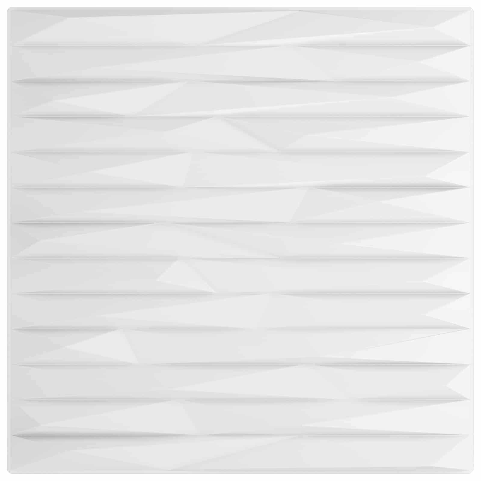 Wandpanelen 12 pcs Wit Steen 50 x 50 cm XPS Schuim is nu te koop bij PeponiXL, paradijselijk wonen!