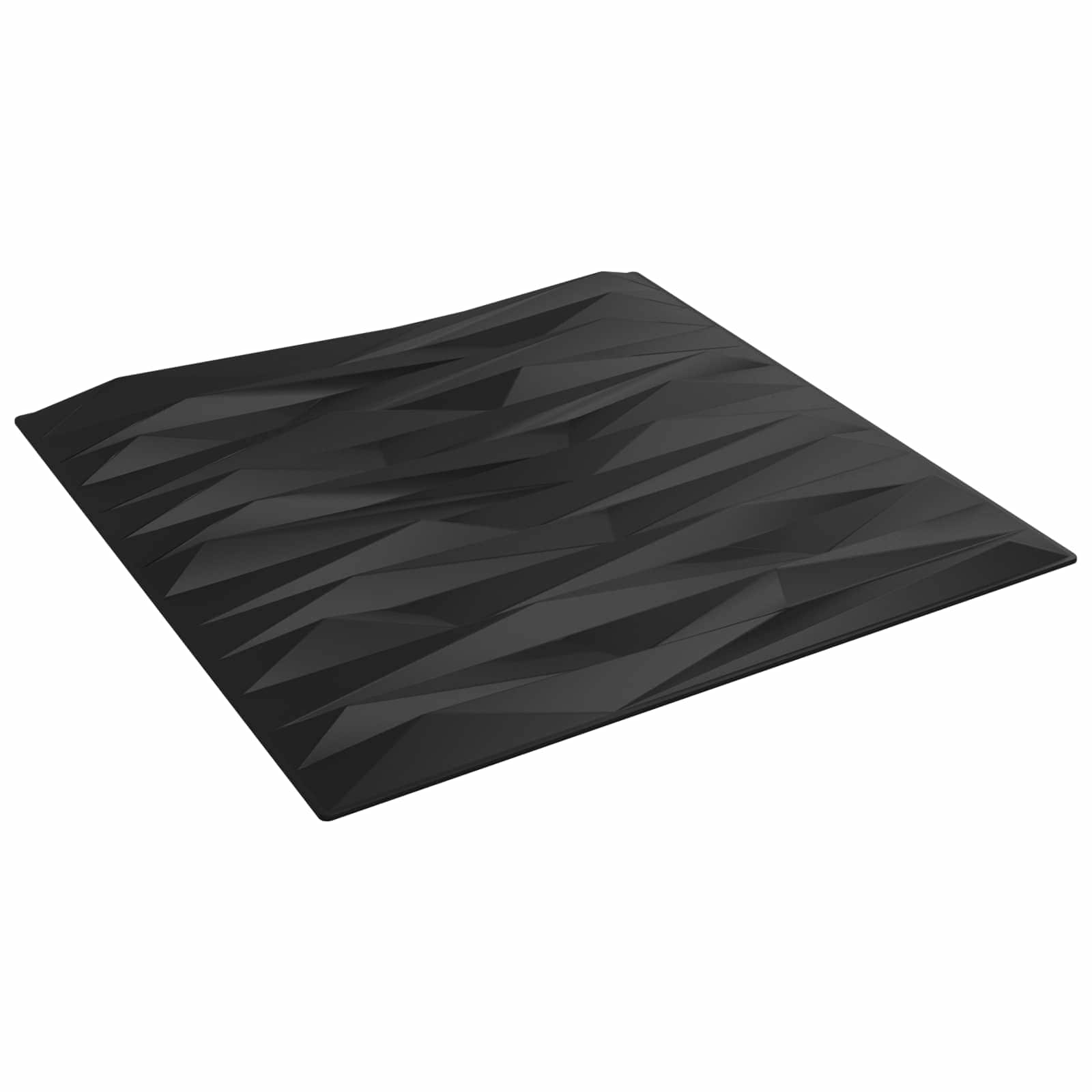 Wandpanelen 12 pcs Zwarte Steen 50 x 50 cm XPS Schuim is nu te koop bij PeponiXL, paradijselijk wonen!