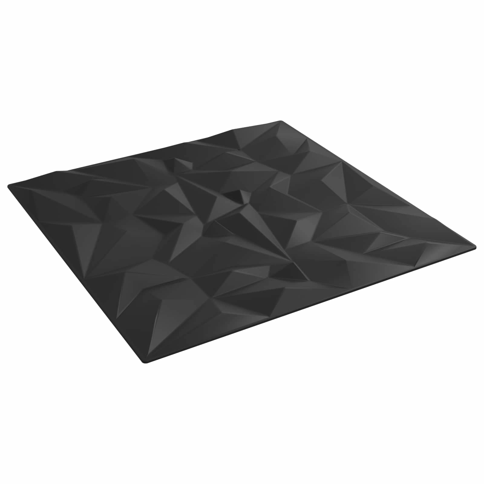 Wandpanelen 48 pcs Zwart 50 x 50 cm XPS Schuim is nu te koop bij PeponiXL, paradijselijk wonen!