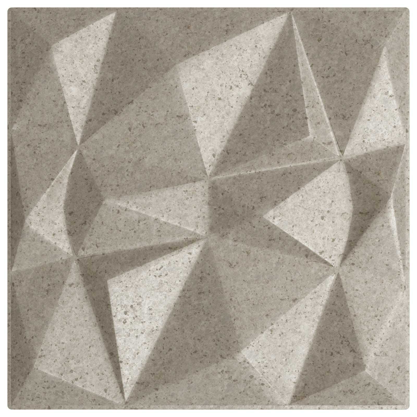 Wandpanelen 12 pcs Diamant Beton 50 x 50 cm XPS Schuim is nu te koop bij PeponiXL, paradijselijk wonen!