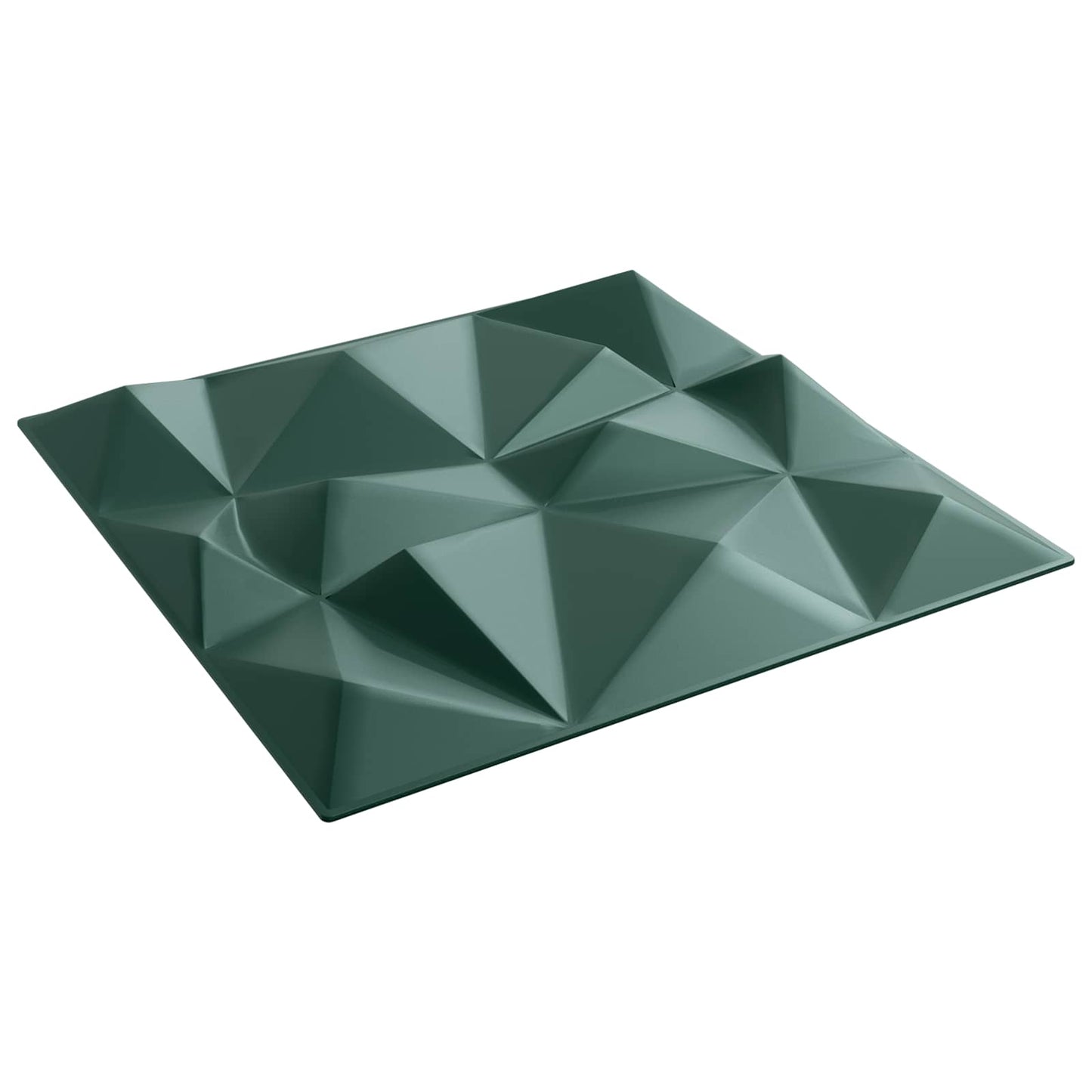 Wandpanelen 12 pcs Diamant Groen 50 x 50 cm XPS Schuim is nu te koop bij PeponiXL, paradijselijk wonen!