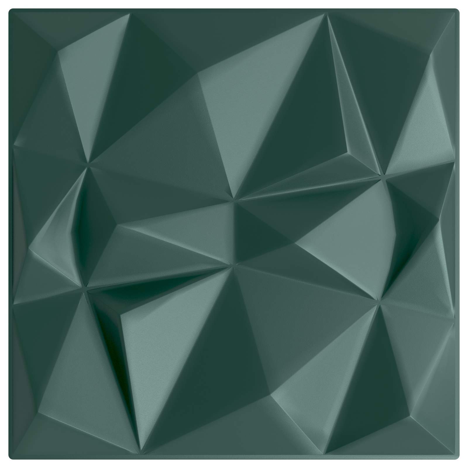 Wandpanelen 12 pcs Diamant Groen 50 x 50 cm XPS Schuim is nu te koop bij PeponiXL, paradijselijk wonen!
