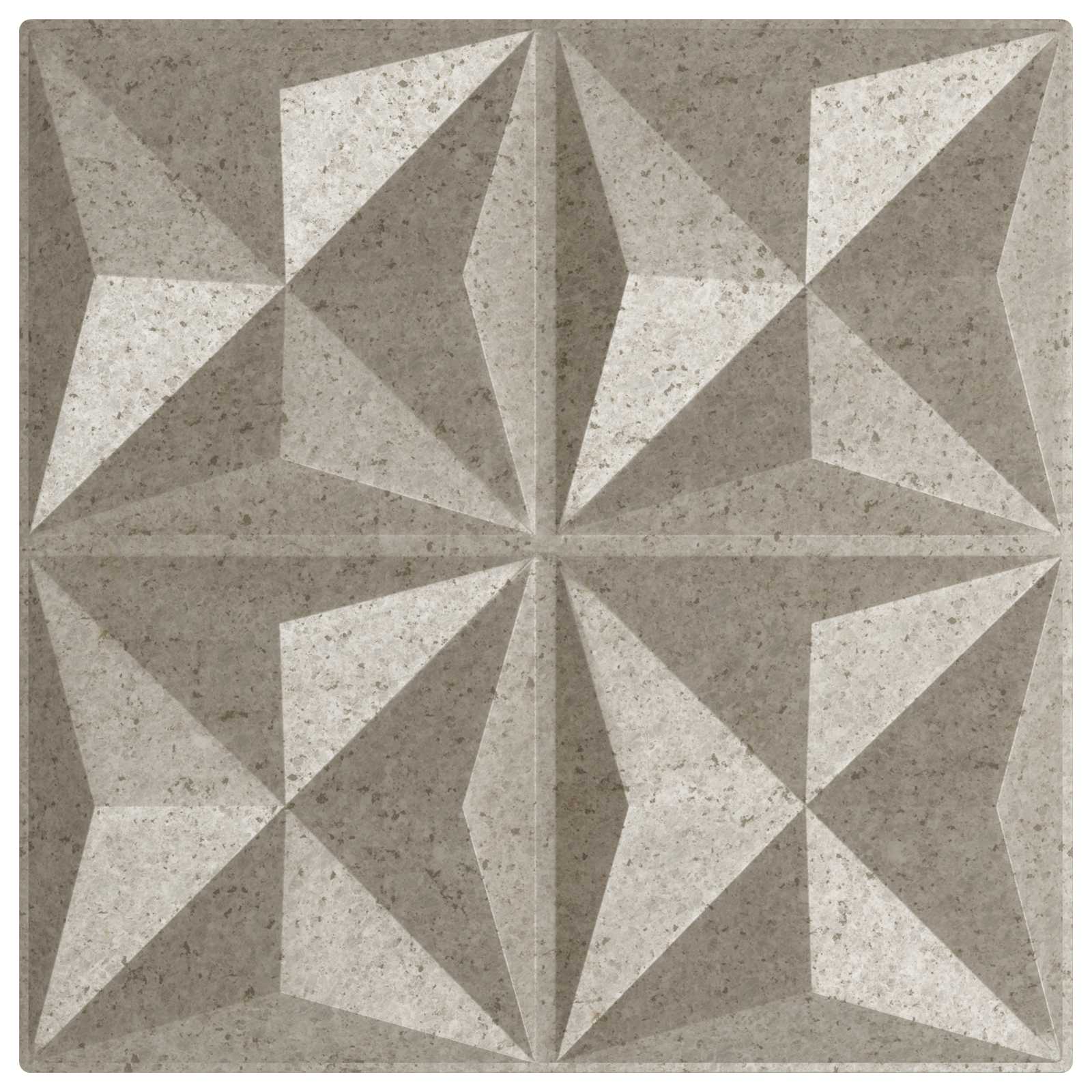 Wandpanelen 12 pcs Origami Beton 50 x 50 cm XPS Schuim is nu te koop bij PeponiXL, paradijselijk wonen!