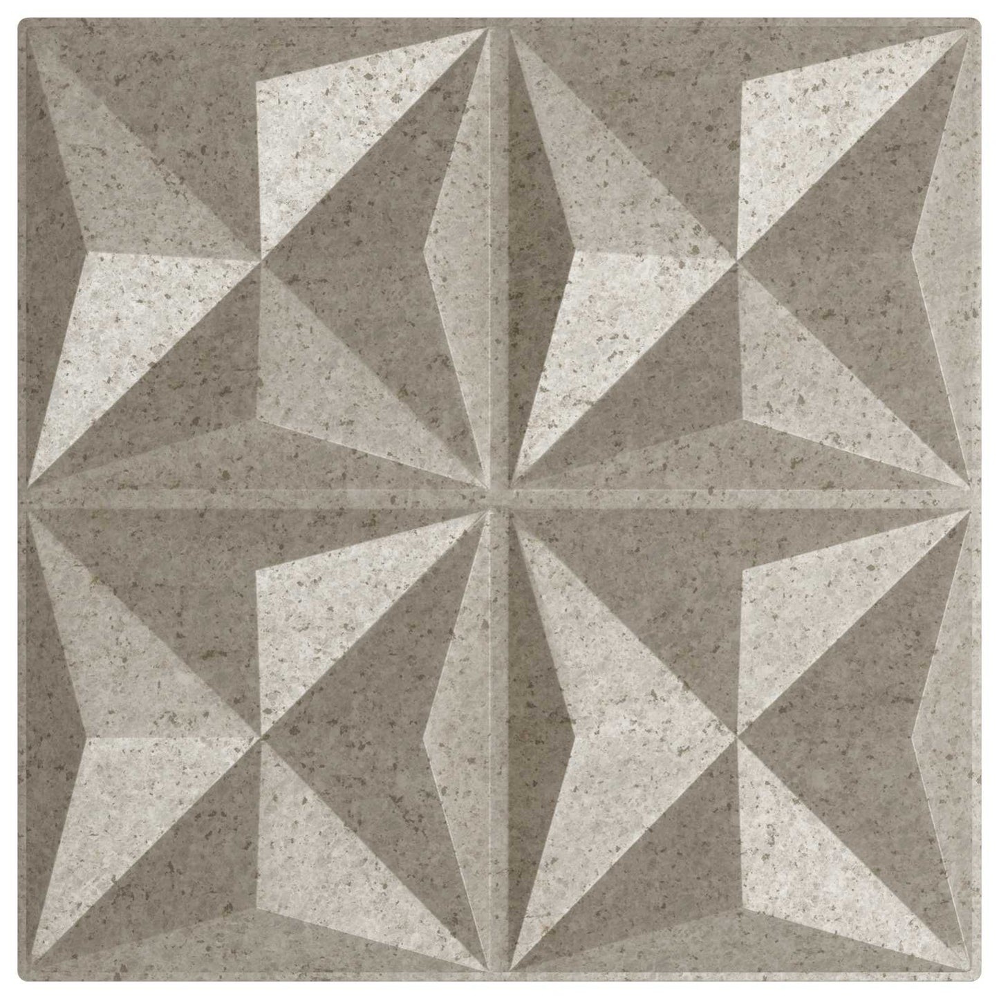 Wandpanelen 24 pcs Origami Beton 50 x 50 cm XPS Schuim is nu te koop bij PeponiXL, paradijselijk wonen!