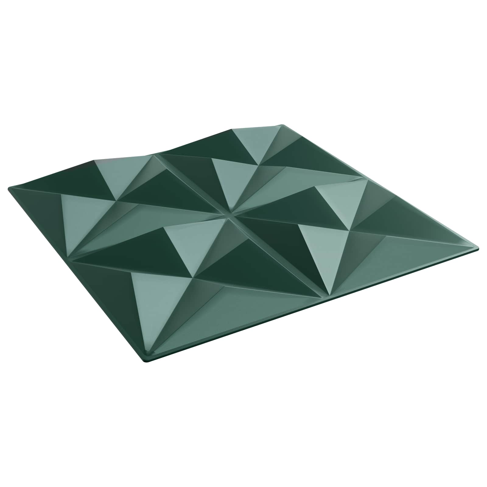 Wandpanelen 24 pcs Origami Groen 50 x 50 cm XPS Schuim is nu te koop bij PeponiXL, paradijselijk wonen!