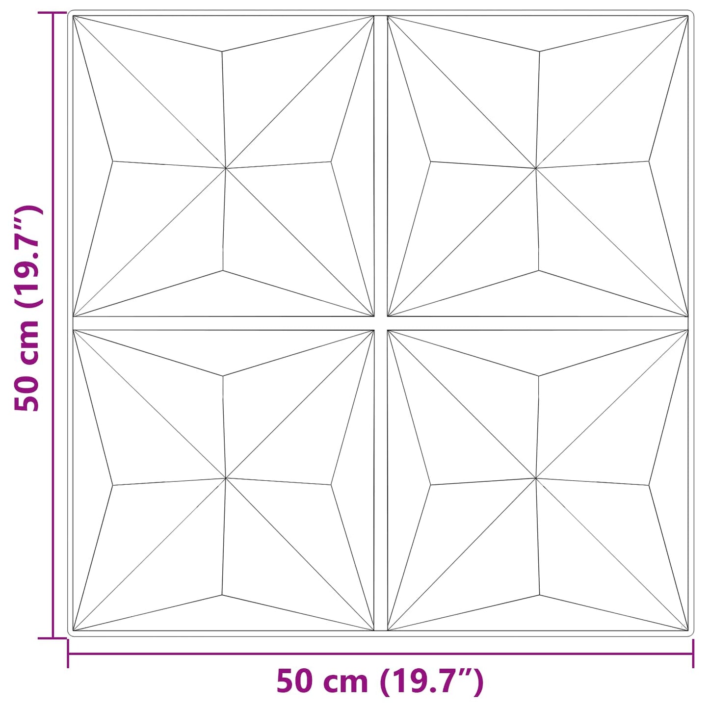 Wandpanelen 24 pcs Origami Groen 50 x 50 cm XPS Schuim is nu te koop bij PeponiXL, paradijselijk wonen!