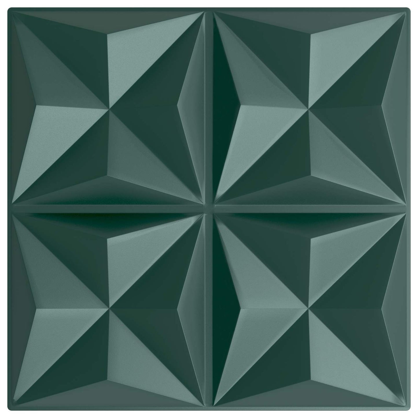 Wandpanelen 48 pcs Origami Groen 50 x 50 cm XPS Schuim is nu te koop bij PeponiXL, paradijselijk wonen!