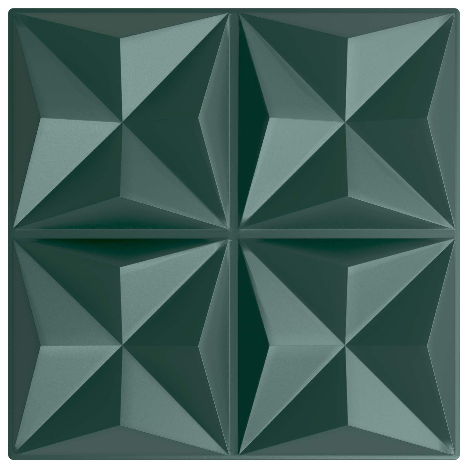 Wandpanelen 48 pcs Origami Groen 50 x 50 cm XPS Schuim is nu te koop bij PeponiXL, paradijselijk wonen!