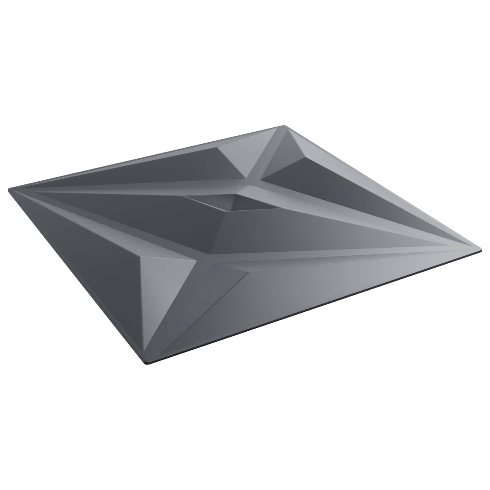 Wandpanelen Ster 12 pcs Ster Grijs 50 x 50 cm XPS Schuim is nu te koop bij PeponiXL, paradijselijk wonen!