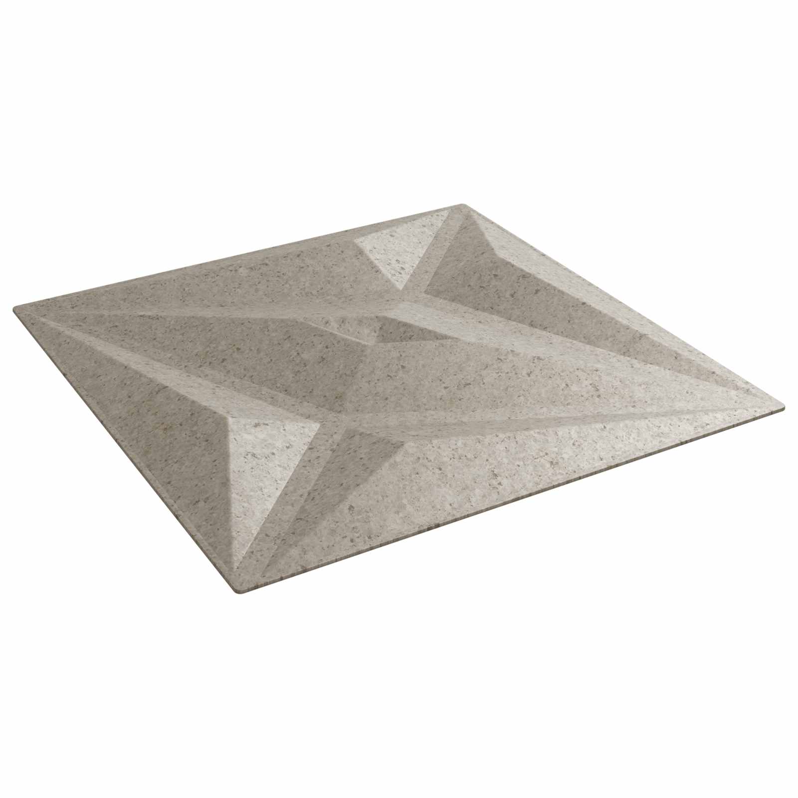 Wandpanelen Ster 48 pcs Ster Beton 50 x 50 cm XPS Schuim is nu te koop bij PeponiXL, paradijselijk wonen!