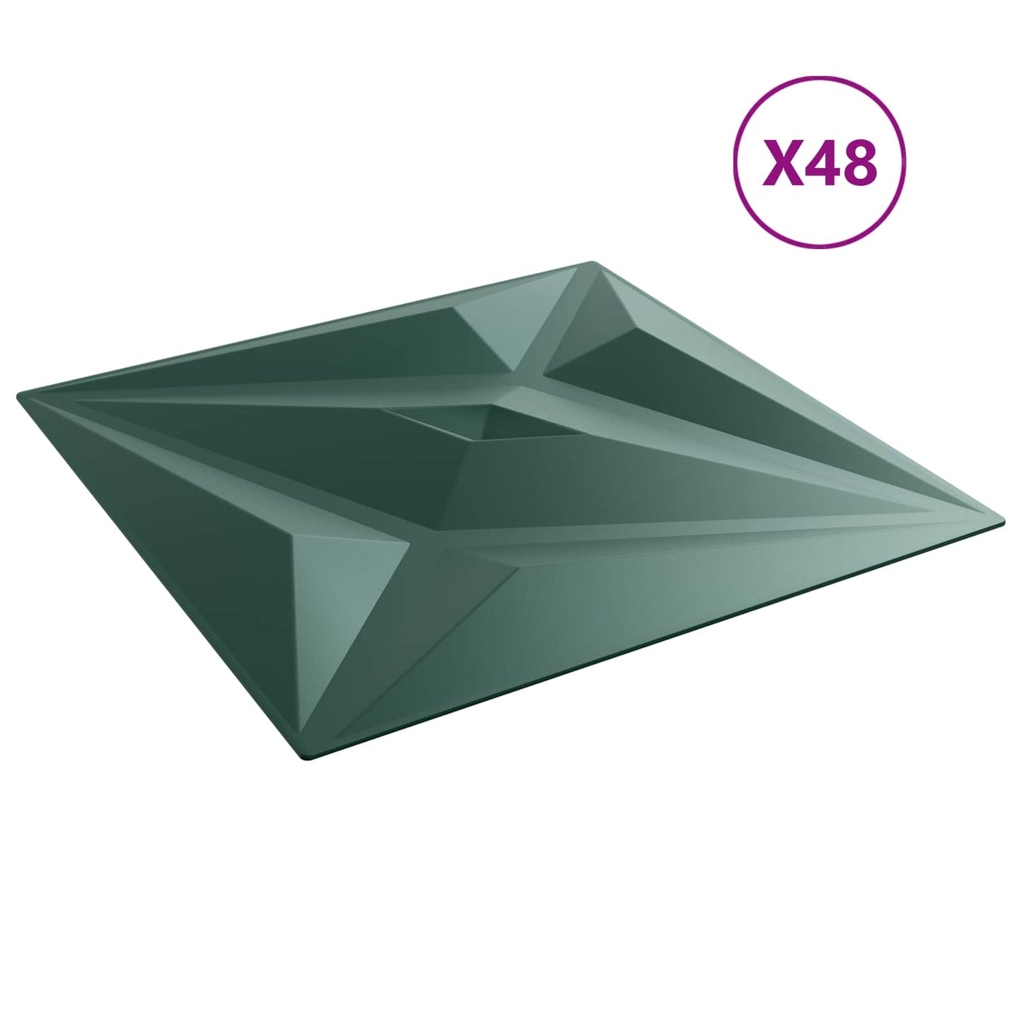 Wandpanelen Ster 48 pcs Ster Groen 50 x 50 cm XPS Schuim is nu te koop bij PeponiXL, paradijselijk wonen!