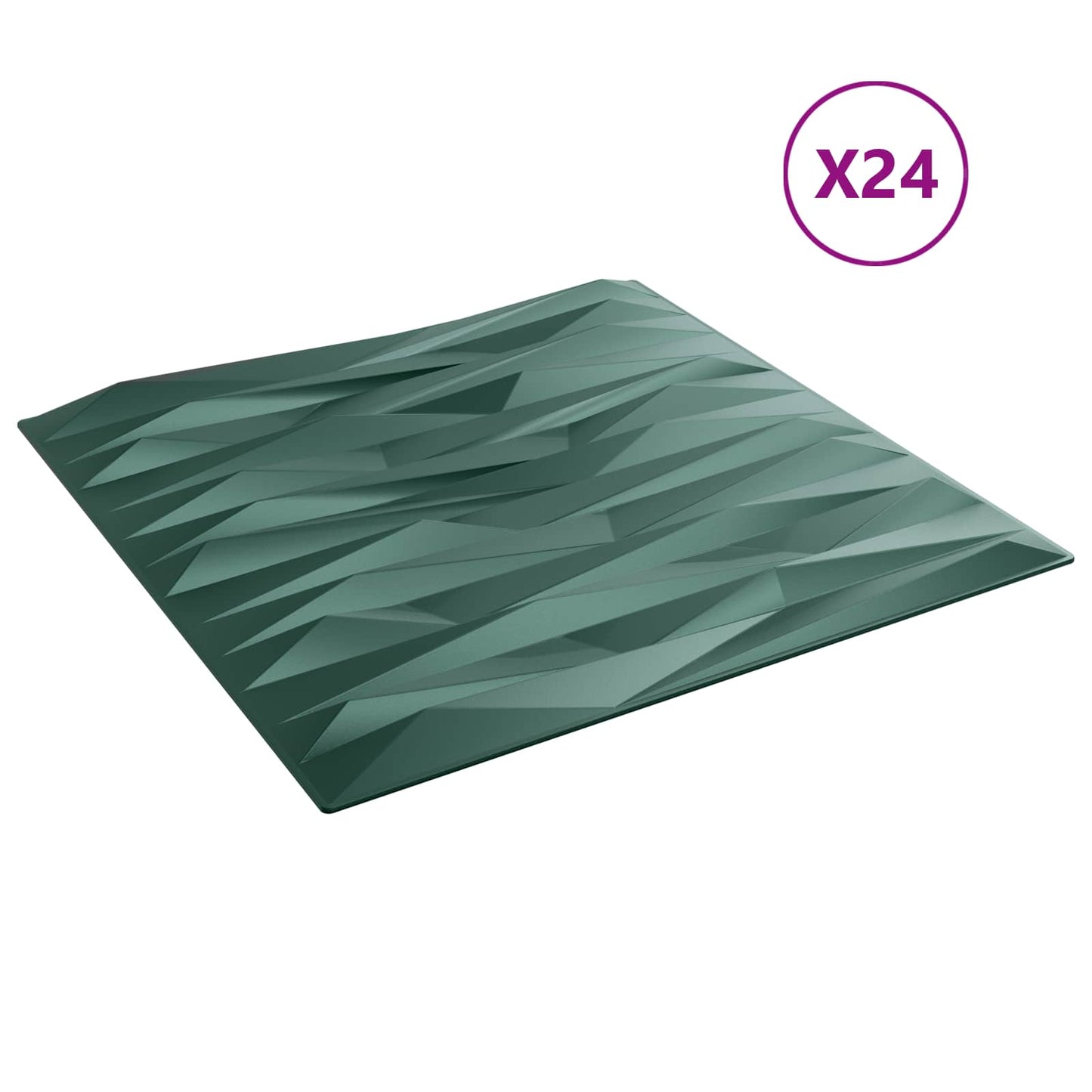Wandpanelen 24 pcs Steen Groen 50 x 50 cm XPS Schuim is nu te koop bij PeponiXL, paradijselijk wonen!