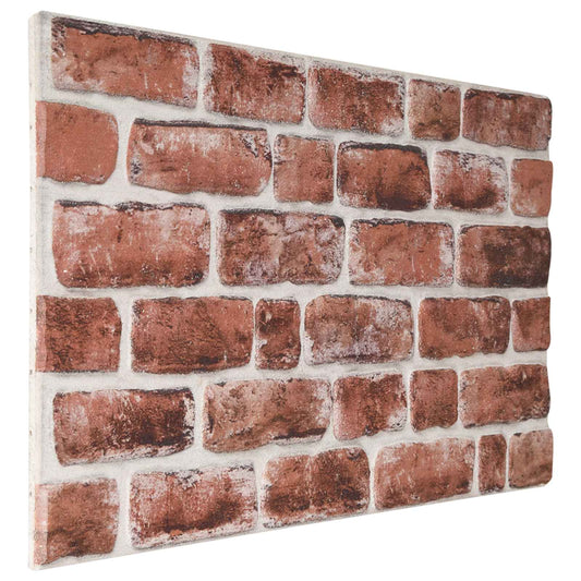 Wandpanelen 10 pcs Donkerbruin en Wit 100 x 50 cm EPS-schuim is nu te koop bij PeponiXL, paradijselijk wonen!