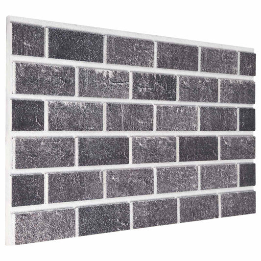 Wandpanelen 10 pcs Zwart en Grijs 100 x 50 cm EPS-schuim is nu te koop bij PeponiXL, paradijselijk wonen!
