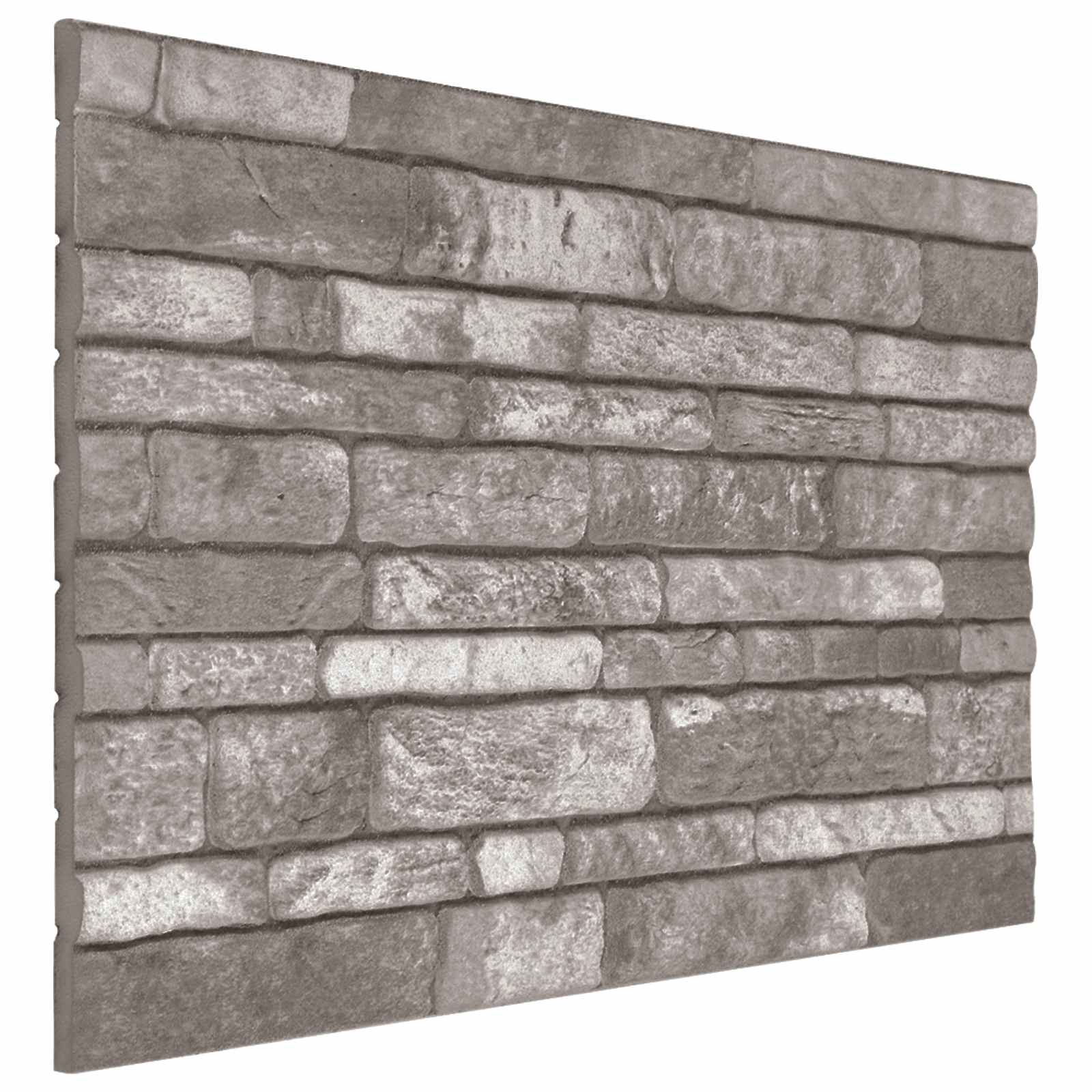 Wandpanelen 10 pcs Donkergrijs 100 x 50 cm EPS-schuim is nu te koop bij PeponiXL, paradijselijk wonen!